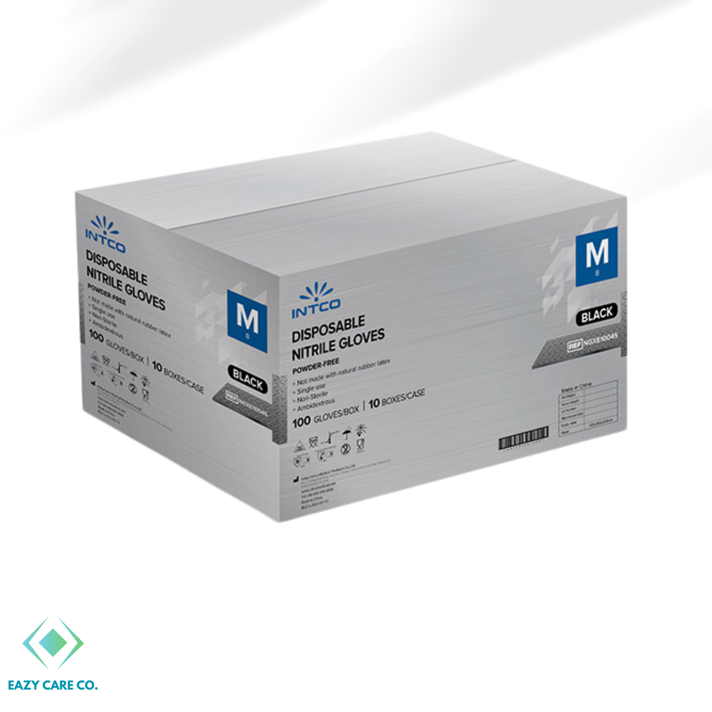 INTCO AdvanCare™ Powder Free Black Nitrile Gloves