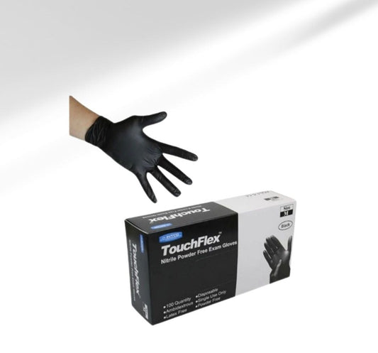 BLACK NITRILE EXAM TOUCHFLEX POWDER FREE GLOVES 4.5 MIL