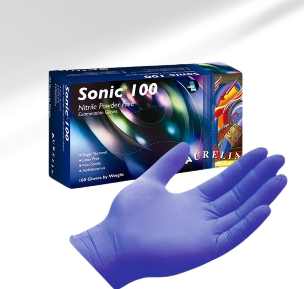 AURELIA SONIC 100 BLUE NITRILE GLOVES