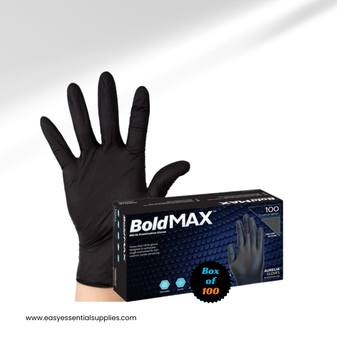 AURELIA BoldMAX™ 7 MIL BLACK NITRILE GLOVES